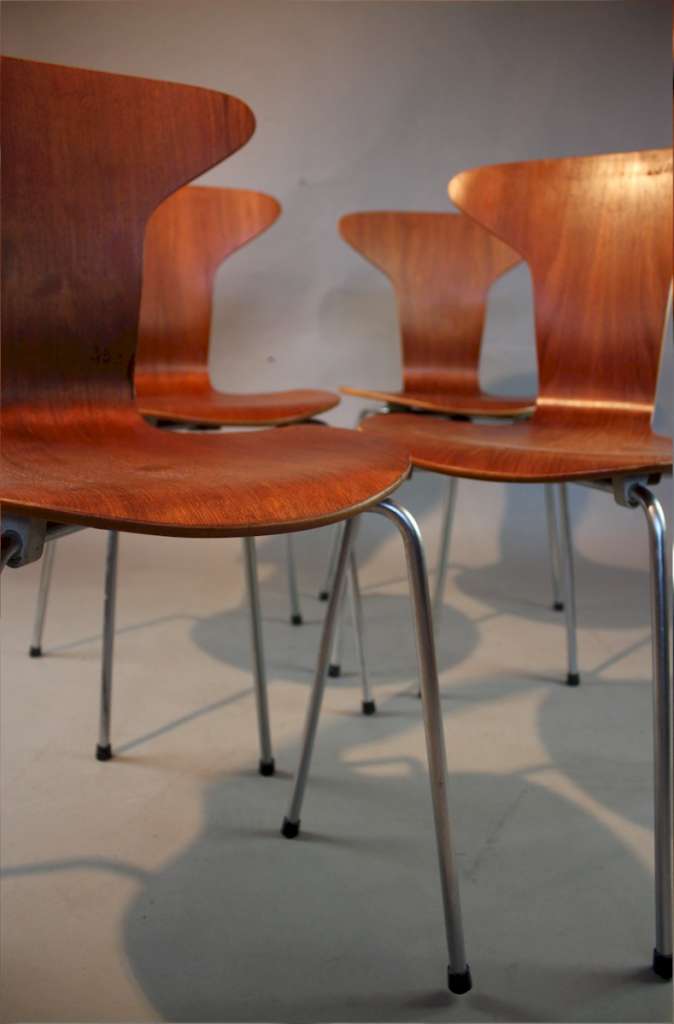 Set of four Mosquito chairs by Arne Jacobsen