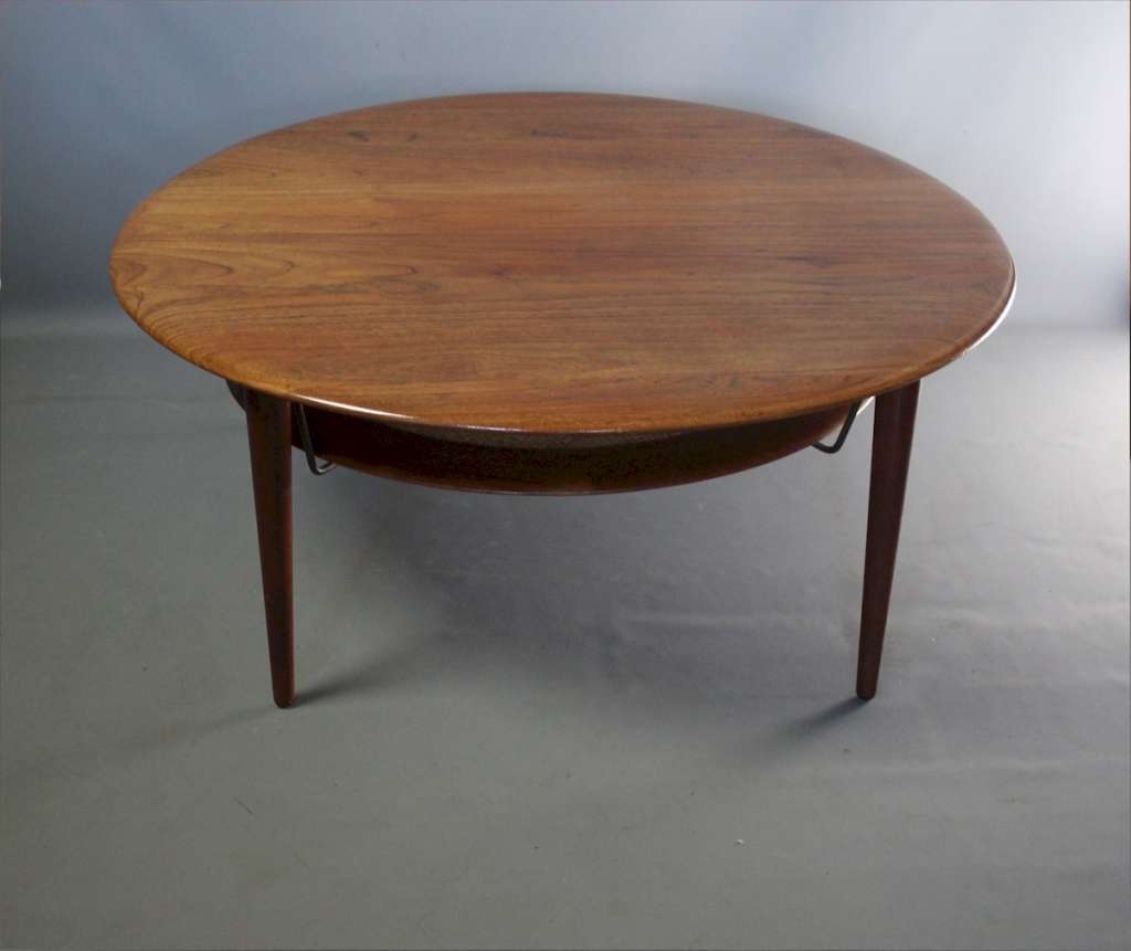 Circular coffee table in Teak by France & Sons | Mid Century Furniture ...