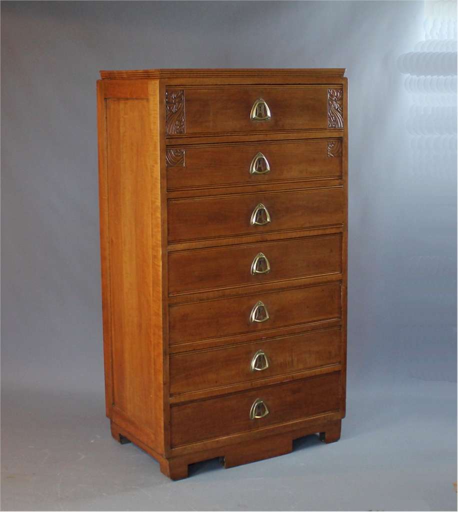 Art Nouveau chest of drawers, Semainier