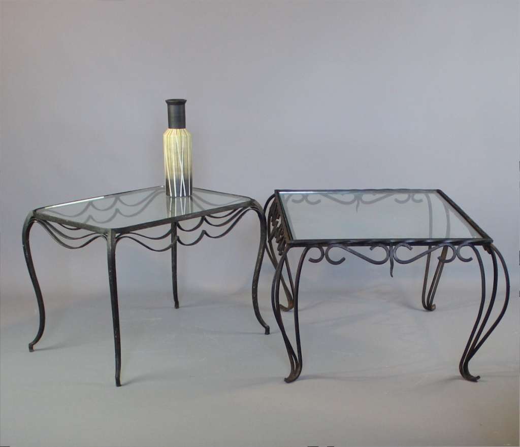 French iron coccasional table c1950