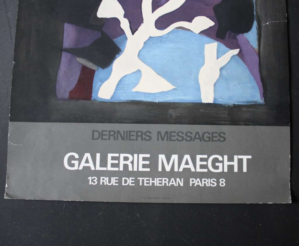 George Braque 1978 Vintage Lithograph Poster