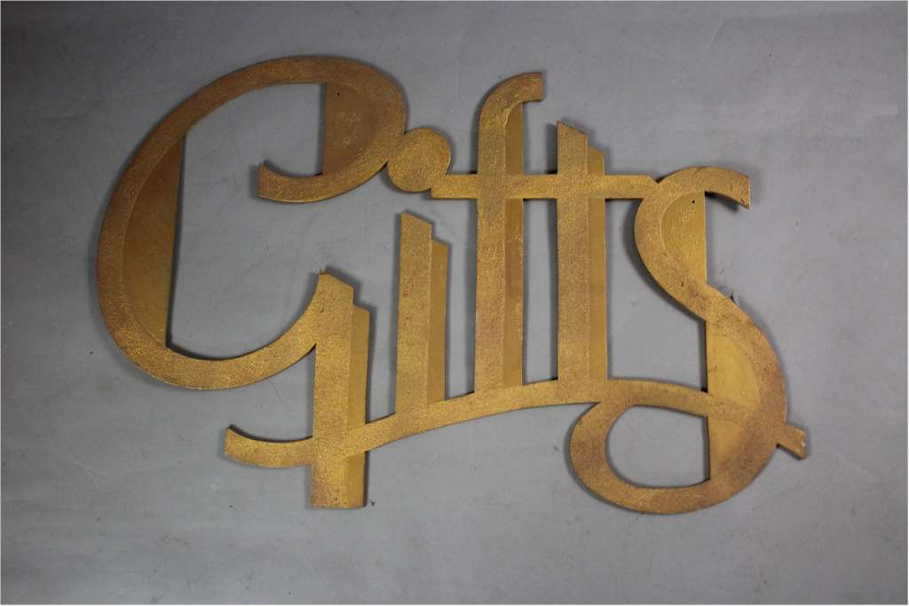 Vintage 1950's shop sign 