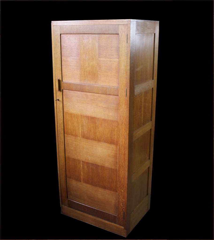 Heals limed oak cupboard wardrobe