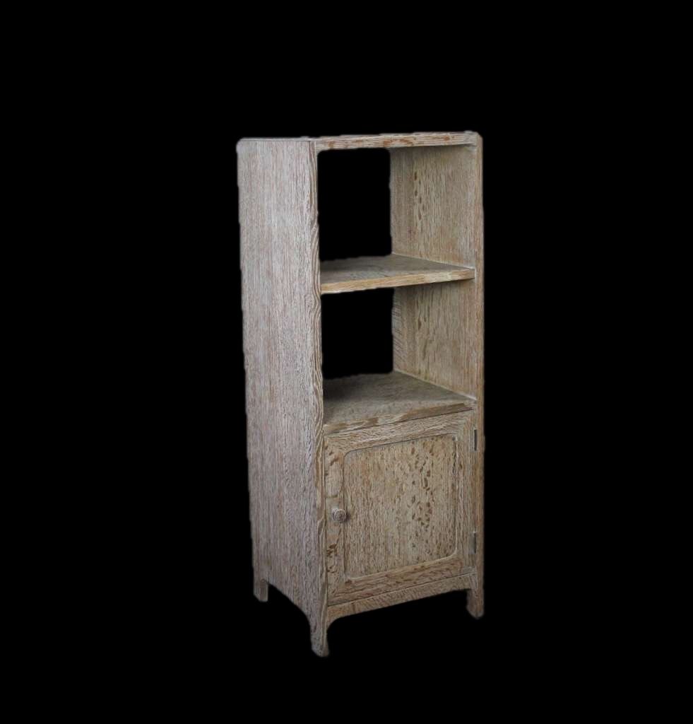Heals of London limed oak bedside cabinet