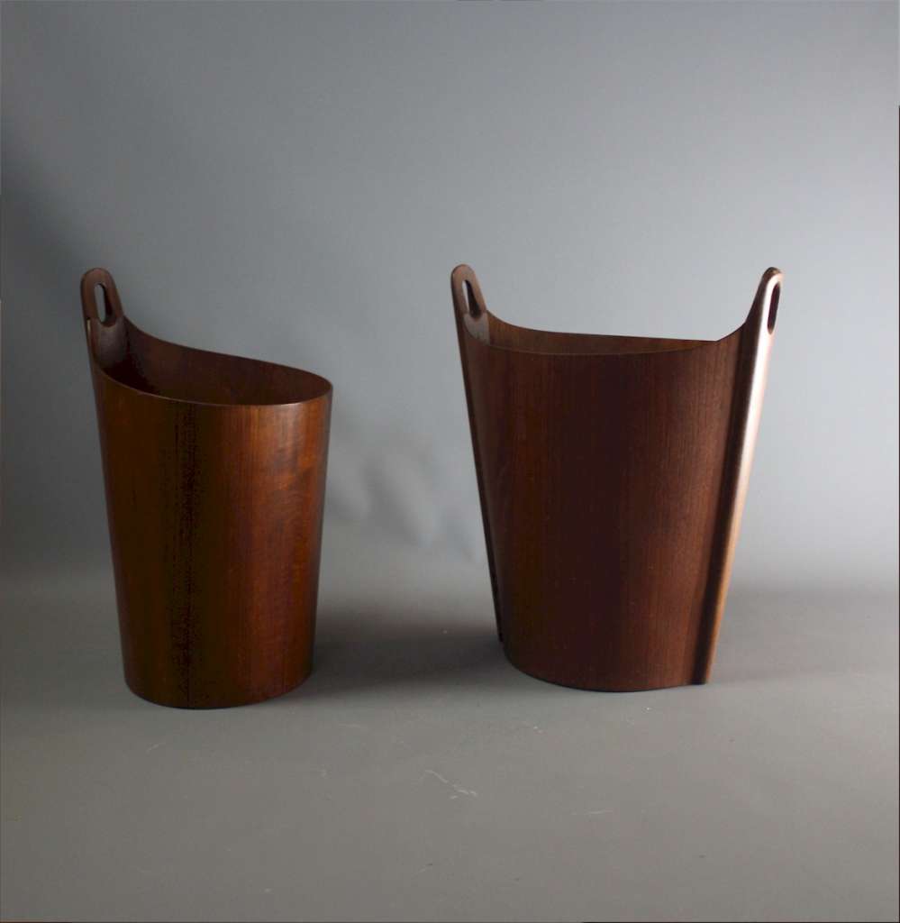 Einar Barnes for P.S. Heggen Teak Wastepaper Basket