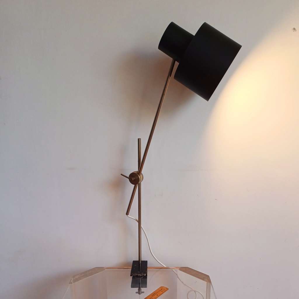 Desk clamp lamp by Jan Suchan circa 1960
