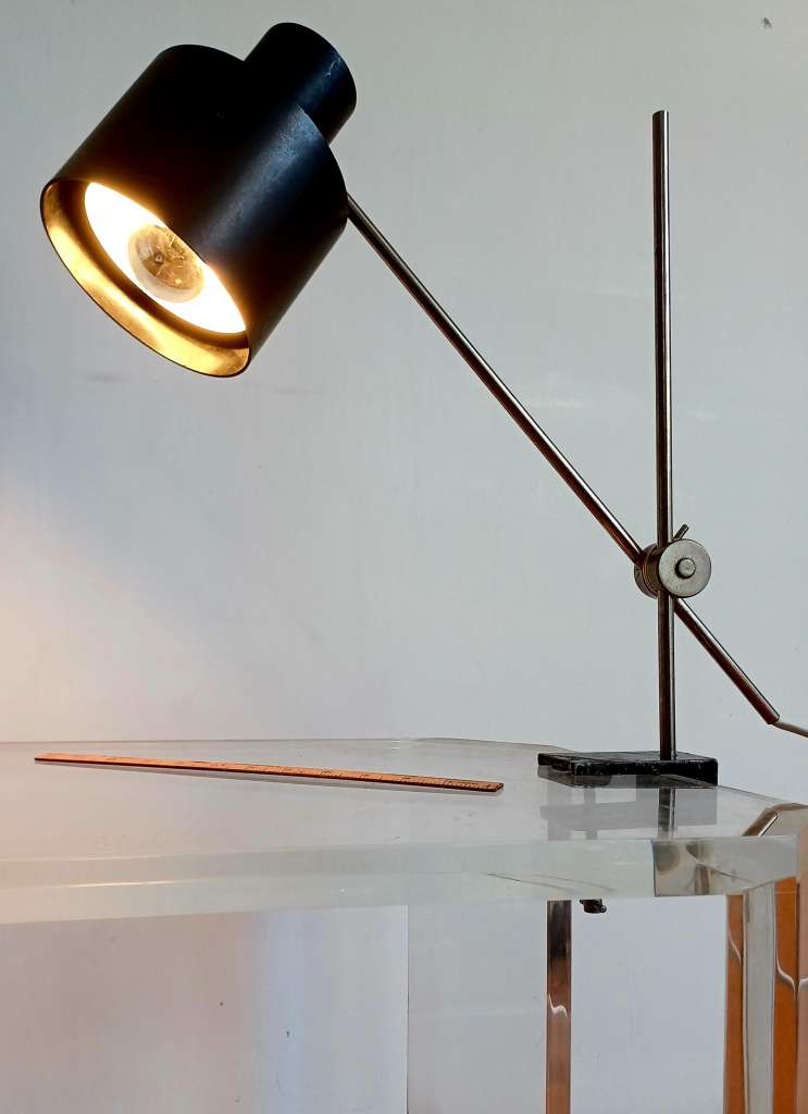 Desk clamp lamp by Jan Suchan circa 1960
