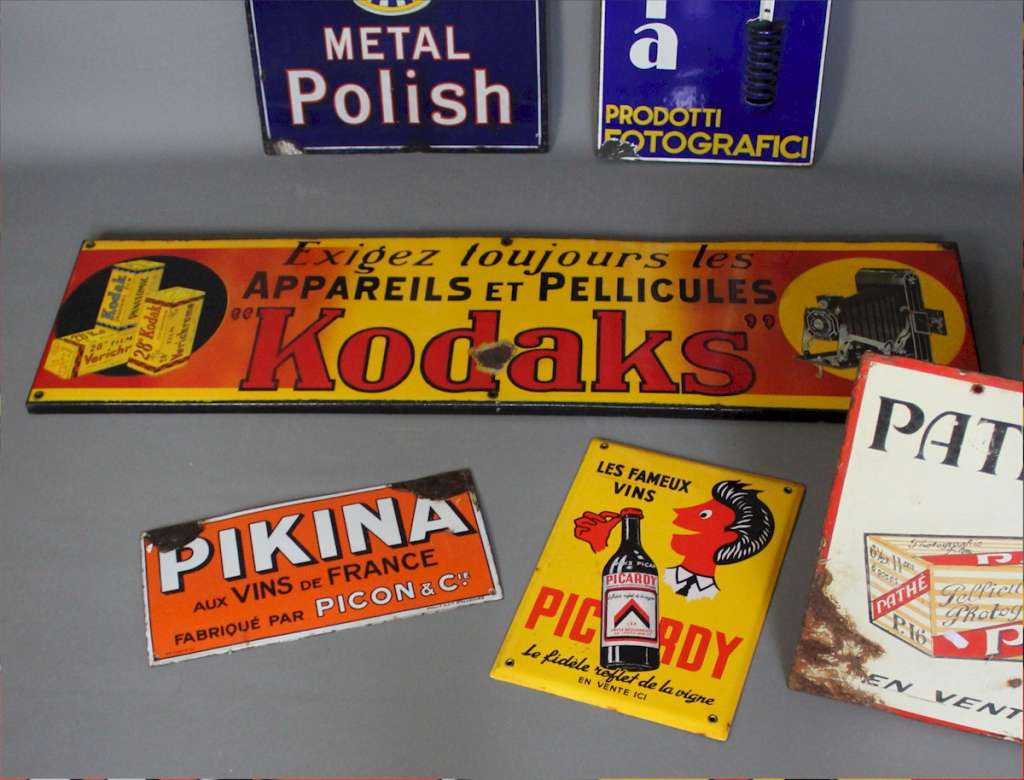 Kodak enamel advertising sign