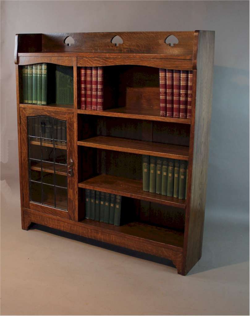 Arts and crafts oak bookcase by Liberty & Co SOLD Art Furniture
