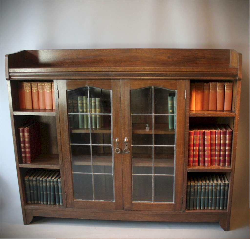 arts and crafts oak bookcase by Liberty & Co