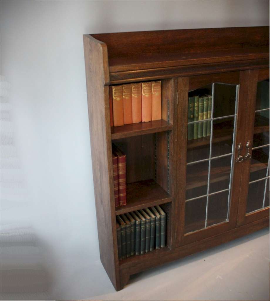 arts and crafts oak bookcase by Liberty & Co