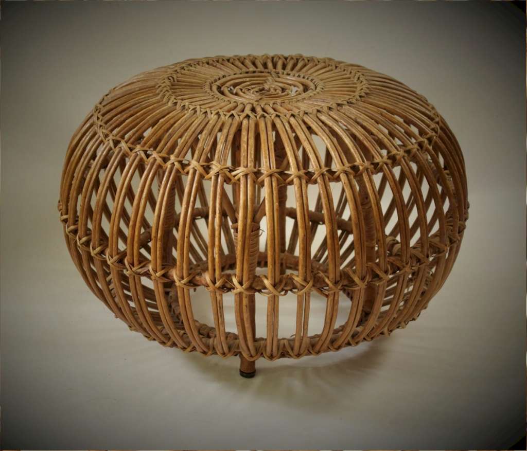 Wicker Lobster Stool by Franco Albini