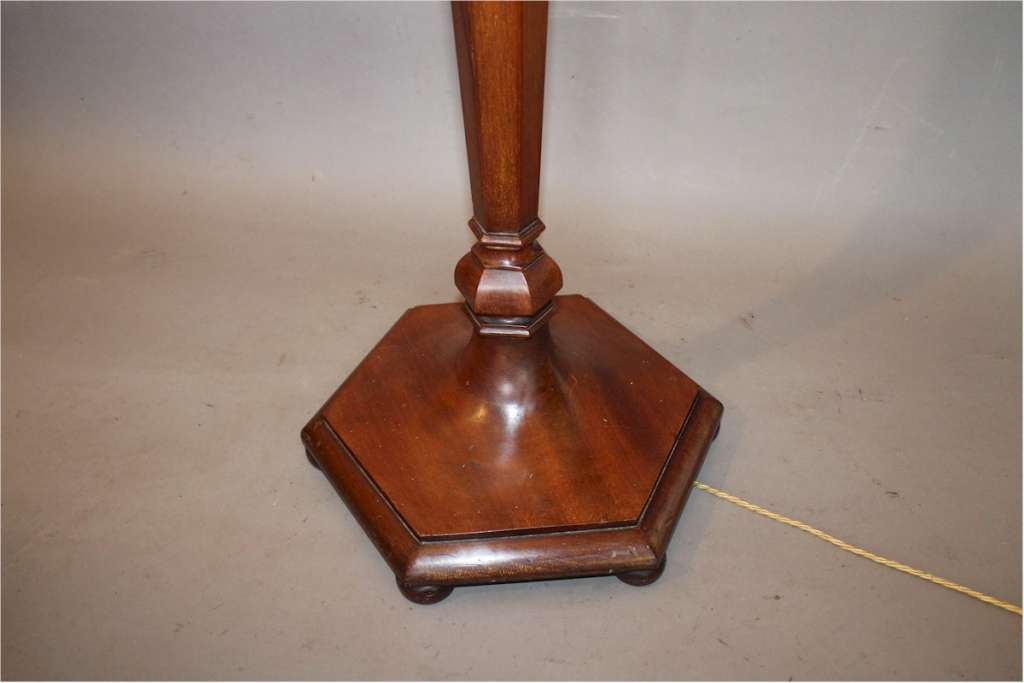 1920's mahogany standard lamp like Heals