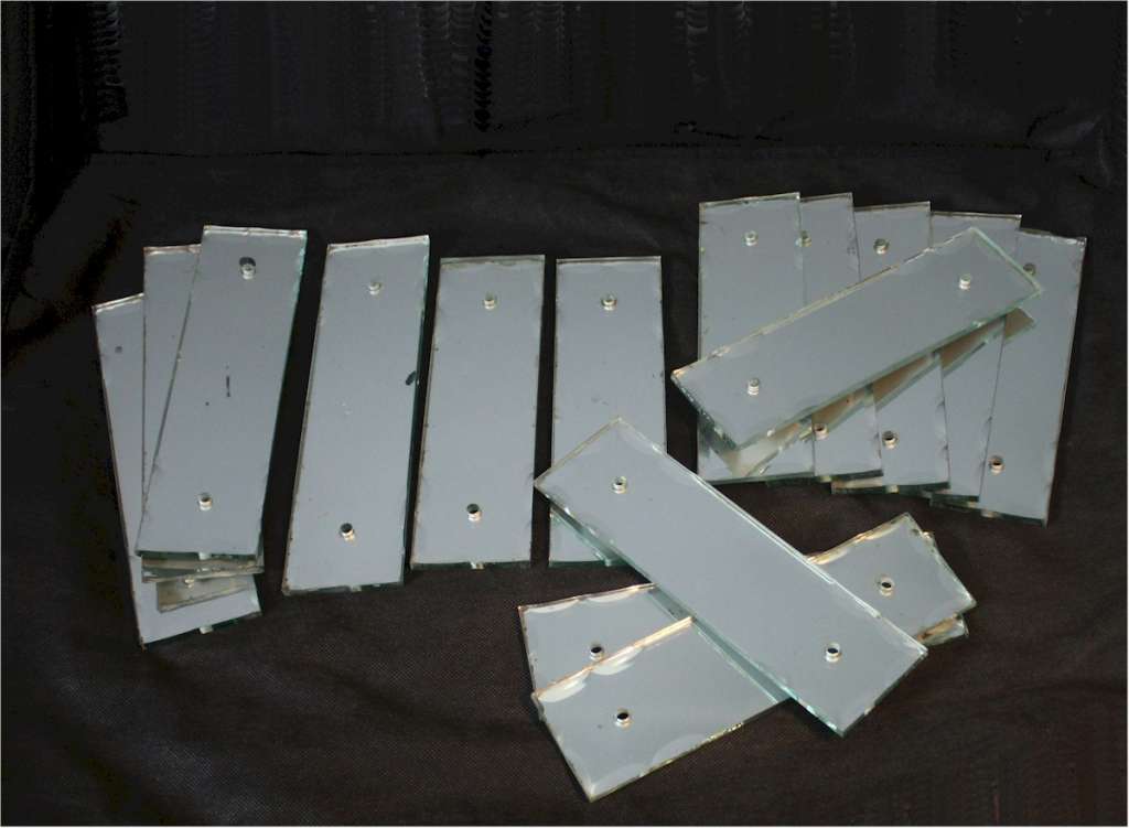 Art Deco mirrored finger plates