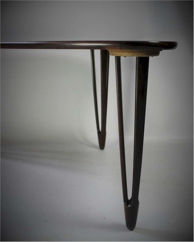 Danish Triangular Teak Coffee Table From Bc Møbler