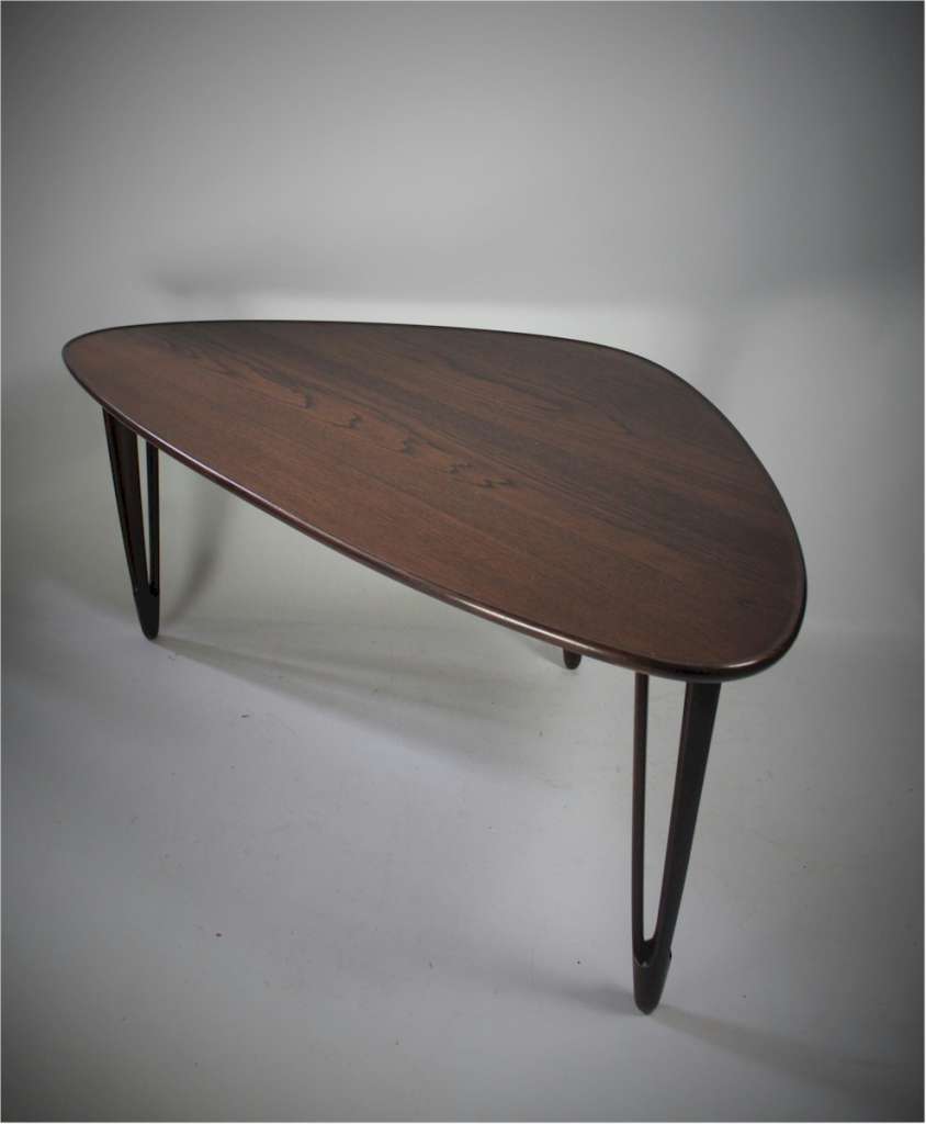 Danish Triangular Teak Coffee Table From Bc Møbler