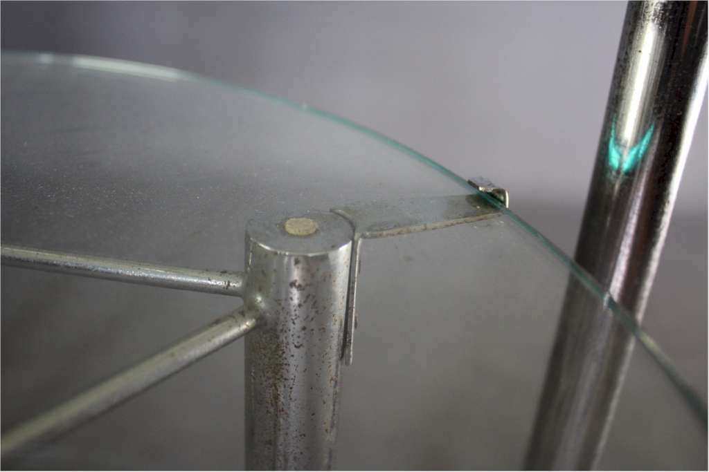 Modernist Art Deco chrome side table Mid Century Furniture Art