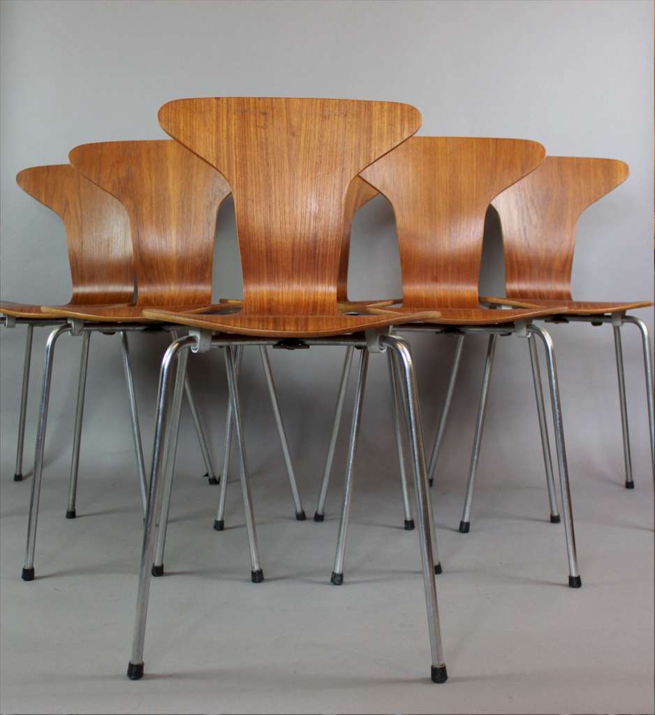 Set of six Mosquito chair c1960's by Arne Jacobsen for Fritz Hansen