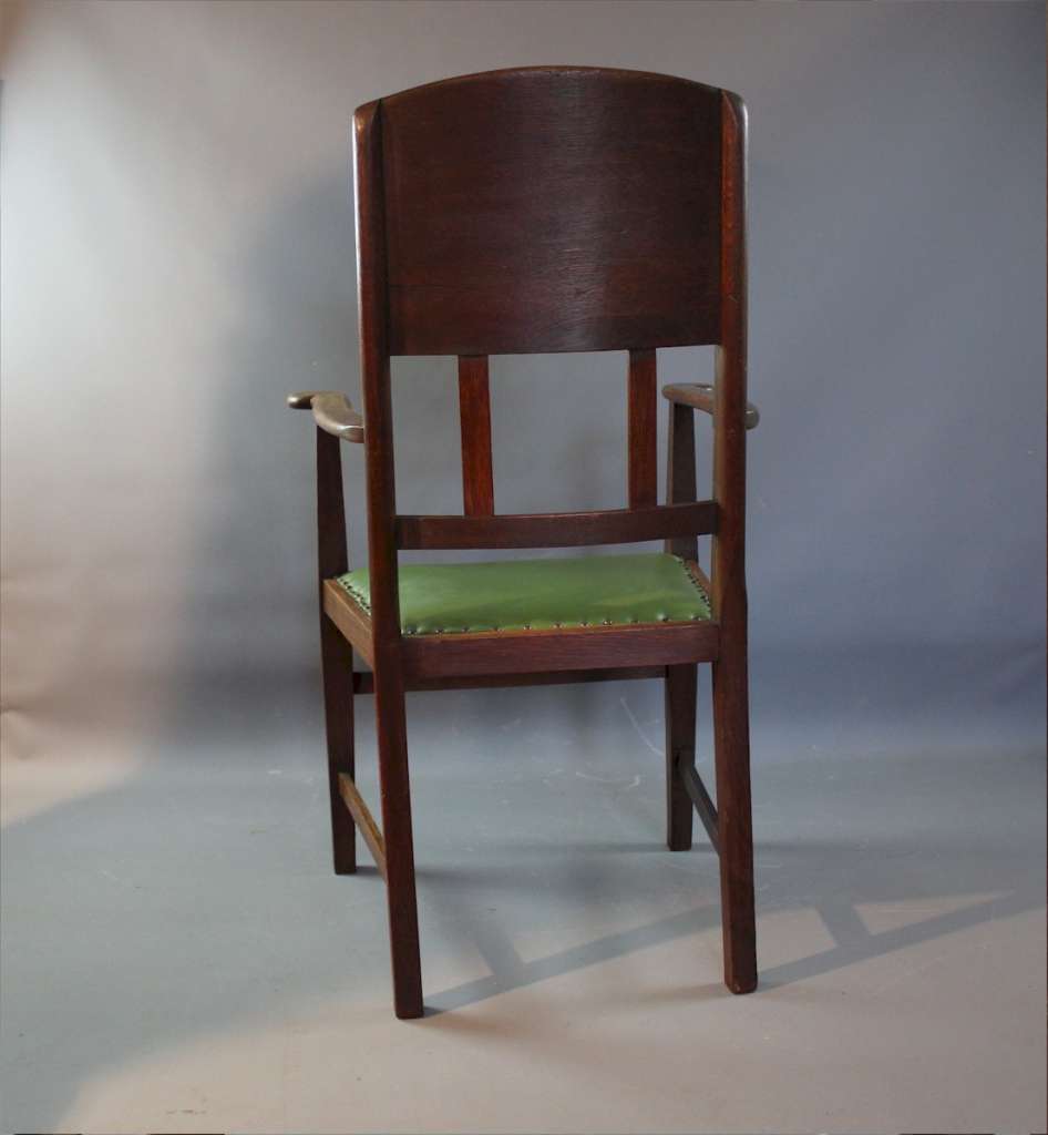 Arts and crafts oak carver chair by Neatby