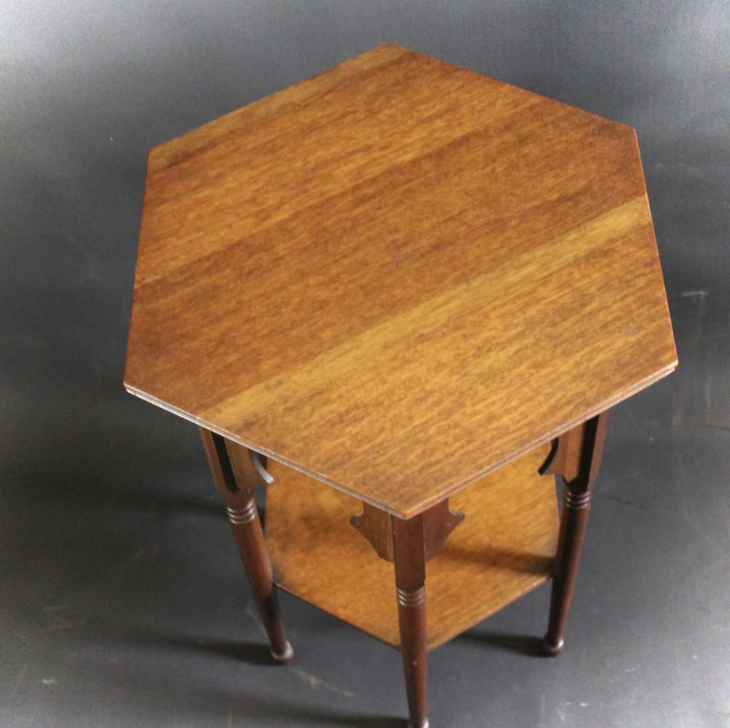 Oak Moorish table by Liberty & Co
