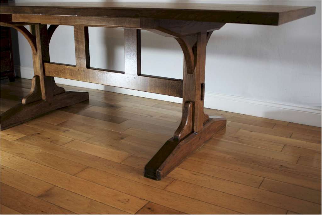 Cotswold School oak refectory table