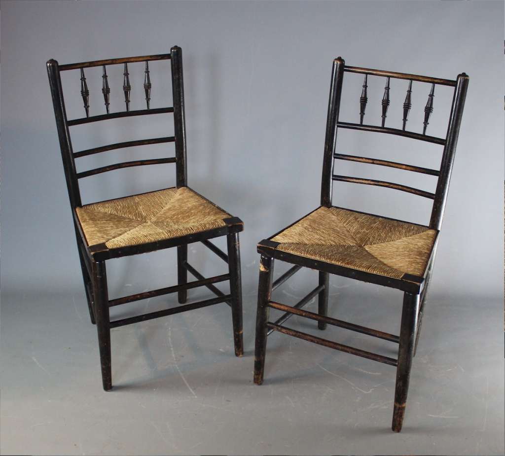Morris & Co pair of Sussex chairs Art Furniture