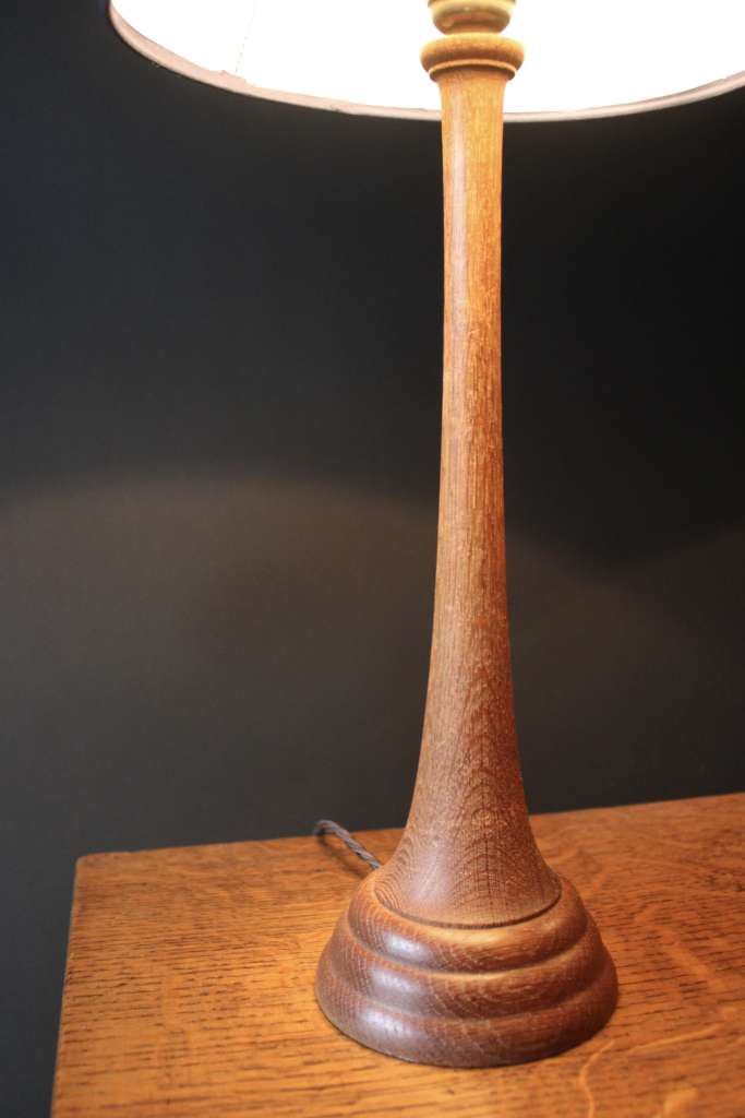 Arts and Crafts lamps in the manner of Voysey