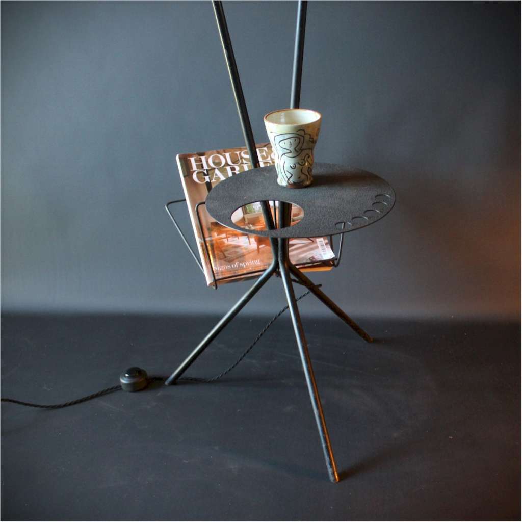 Vintage palette floor lamp