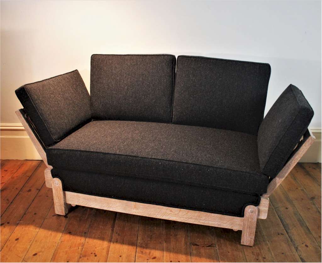 Heals Limed Oak Daybed Sofa By Parker Knoll