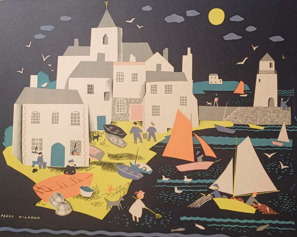 Peggy Wickham original lithograph c1930's