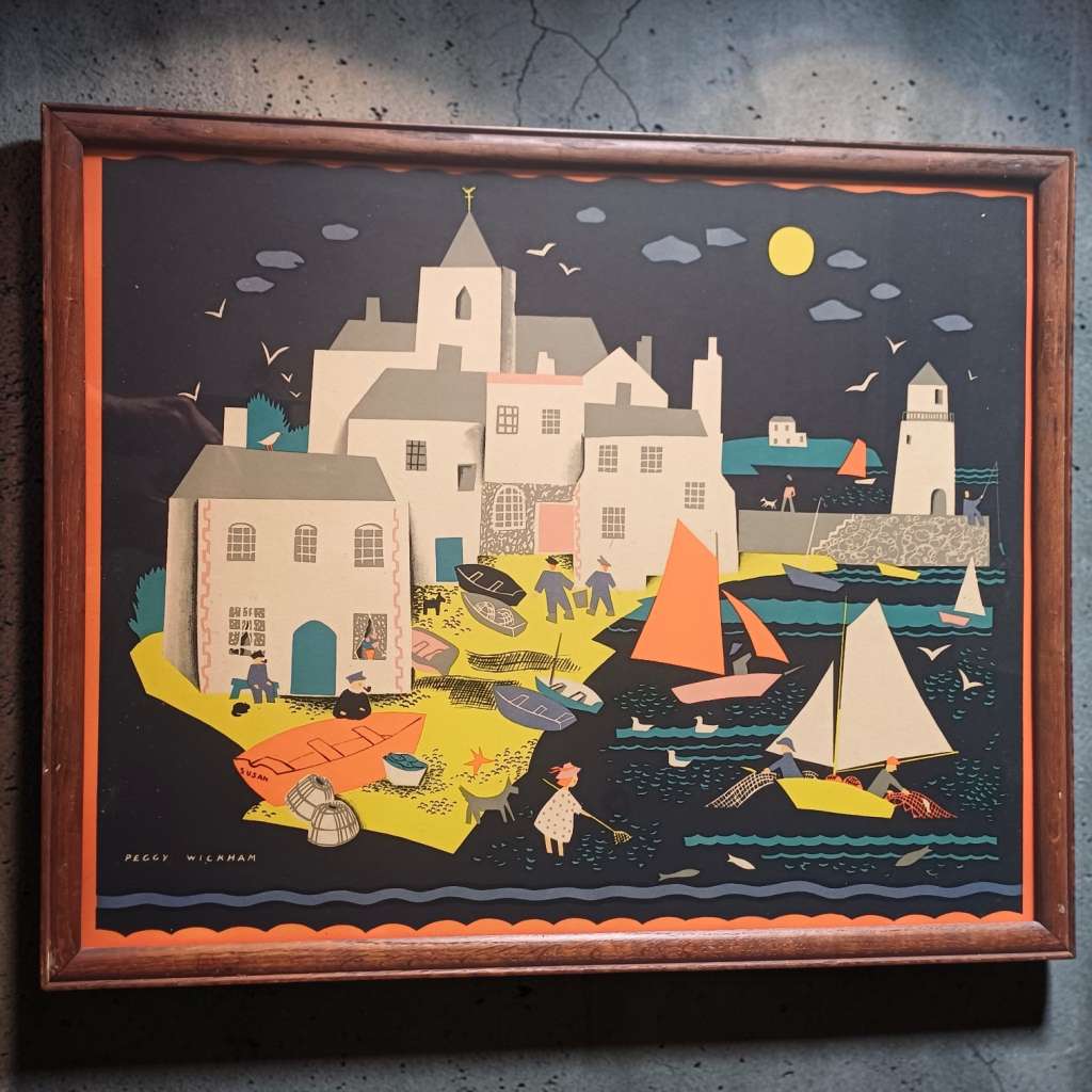 Peggy Wickham original lithograph c1930's
