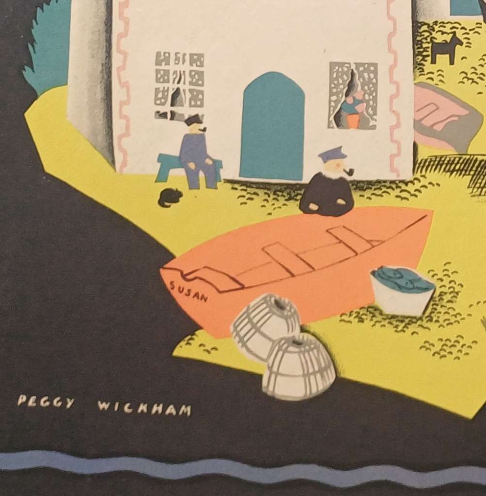 Peggy Wickham original lithograph c1930's