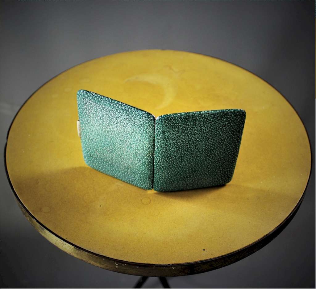 Shagreen Art deco cigarette case