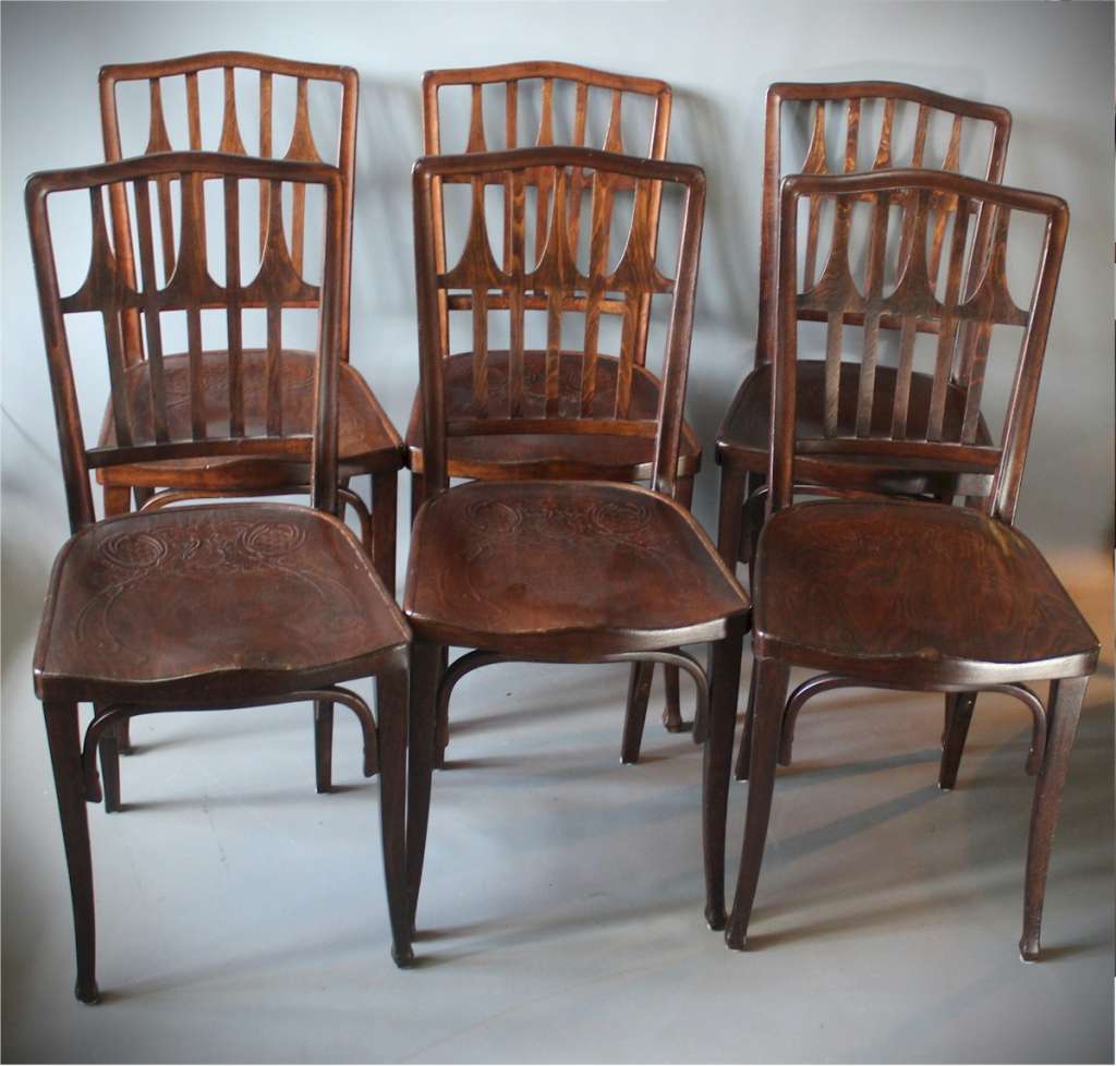 Bentwood chairs by Gustav Siegal for Kohn Bros