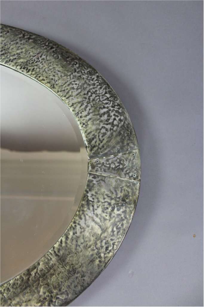 Arts and crafts oval wall mirror Mirrors Art Furniture