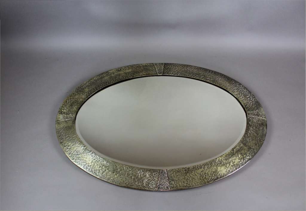 Arts And Crafts Oval Wall Mirror, Arts And Crafts Mirror