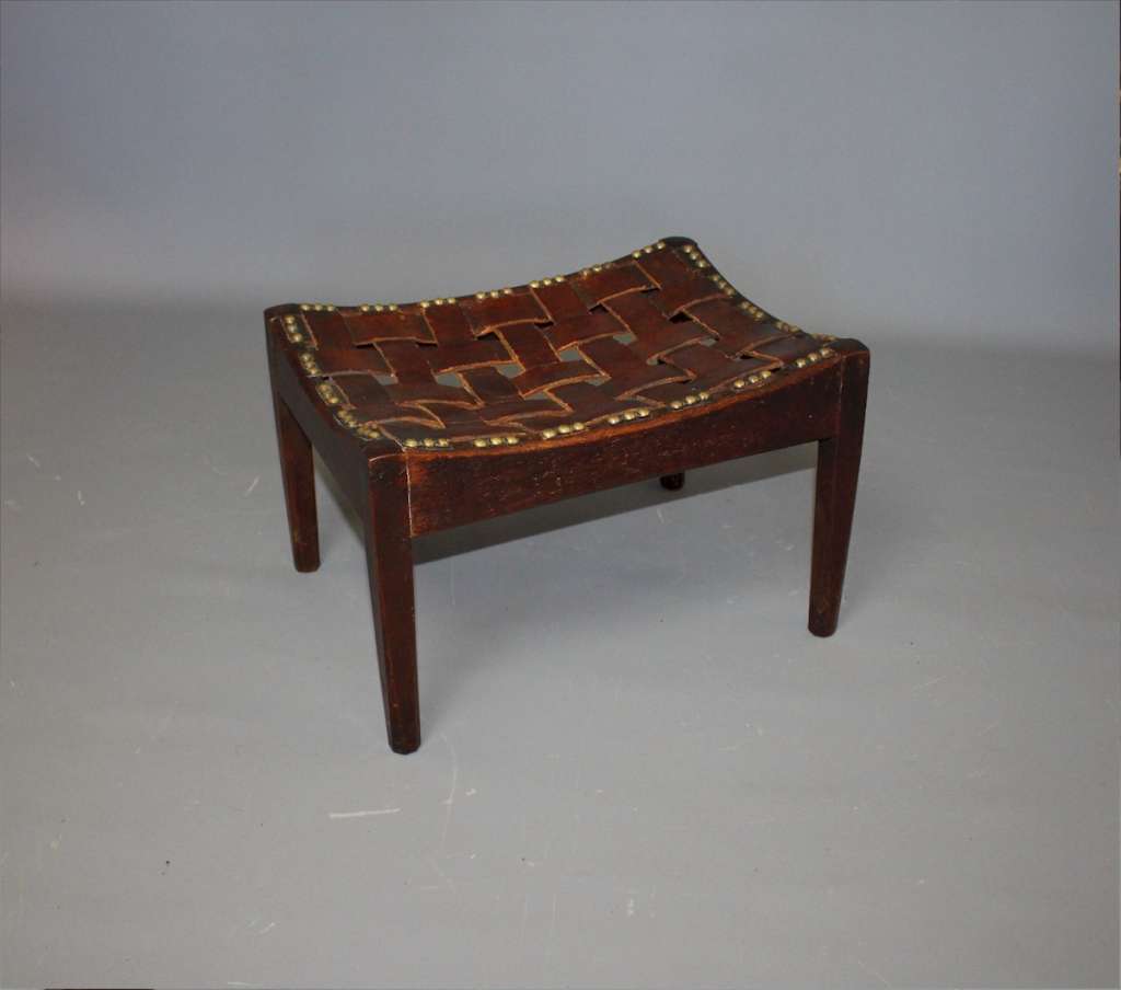 Arts and crafts stool by Arthur Simpson SOLD Art Furniture