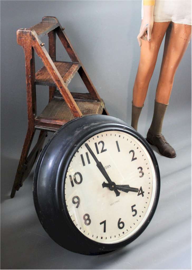 Large Smiths Sectric Industrial wall clock metal