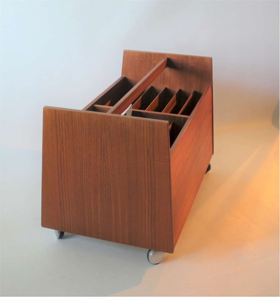 Magazine Rack in Teak by Rolf Hesland for Bruksbo Norway 1960s.