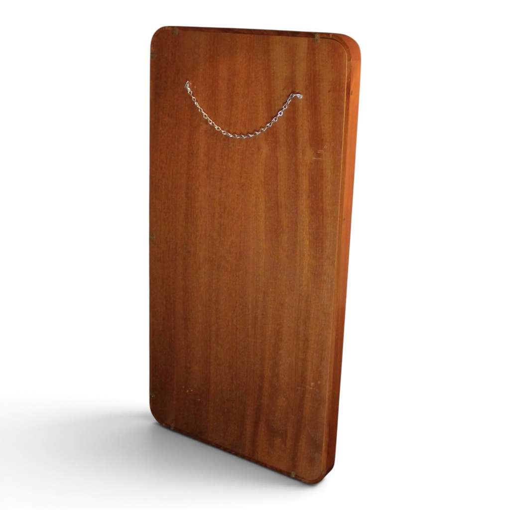 A Teak mid-century wall mirror