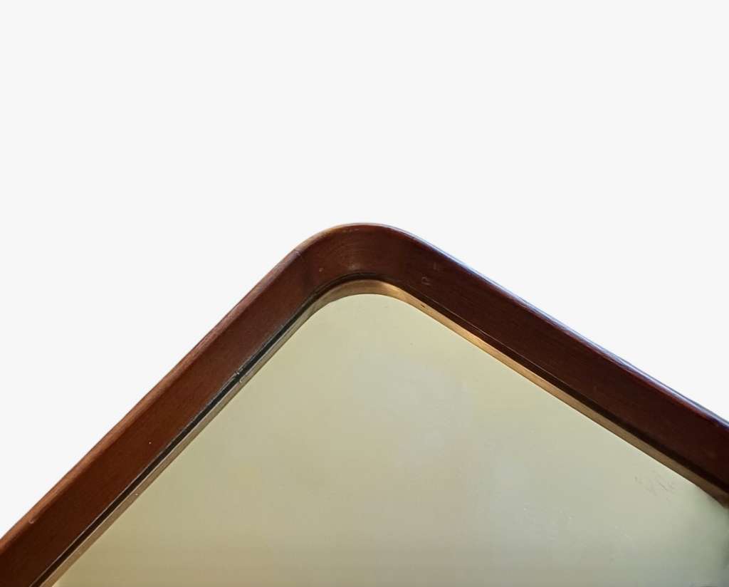 A Teak mid-century wall mirror