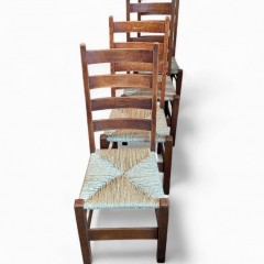 Ambrose Heal 4 Letchworth chairs in oak
