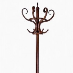Half round bentwood hatstand in beech