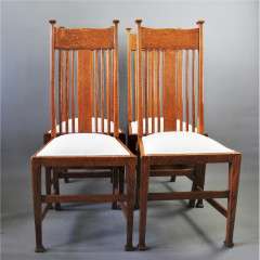 Liberty & Co set of 4 oak chairs