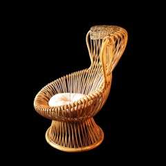Franco Albini Wicker Margherita Armchair