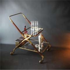 Mid-century Drinks Trolley attributed to Cesare Lacca, Italy c.1950s