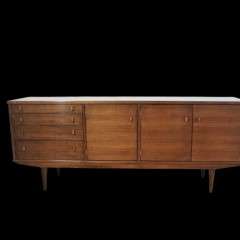 Mid-Century long sideboard in walnut