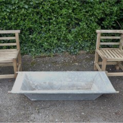 Small galvanized trough perfect for herb garden