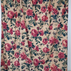 Pair of 1950's country cottage style curtains