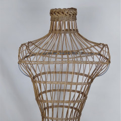 Mid Century wicker mannequin of a male